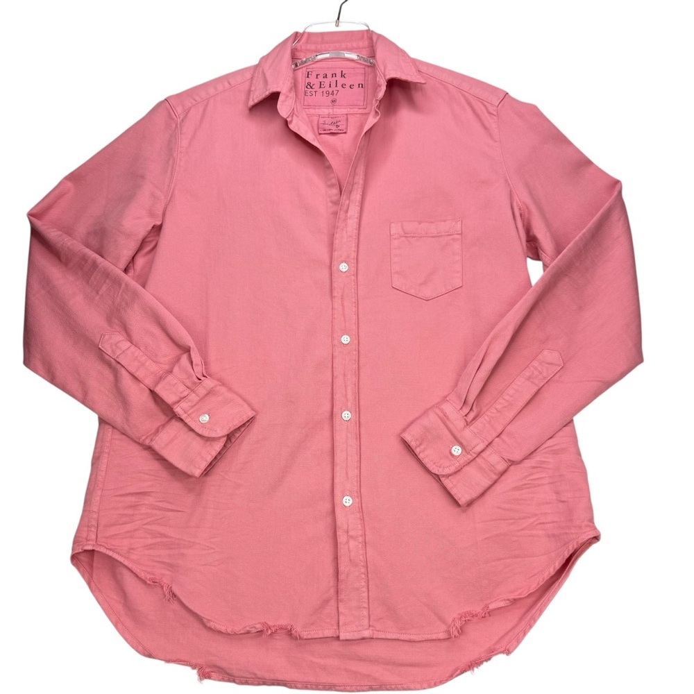 Frank & Eileen Eileen style Relaxed, Distressed Button-Up shirt, NEW, XS